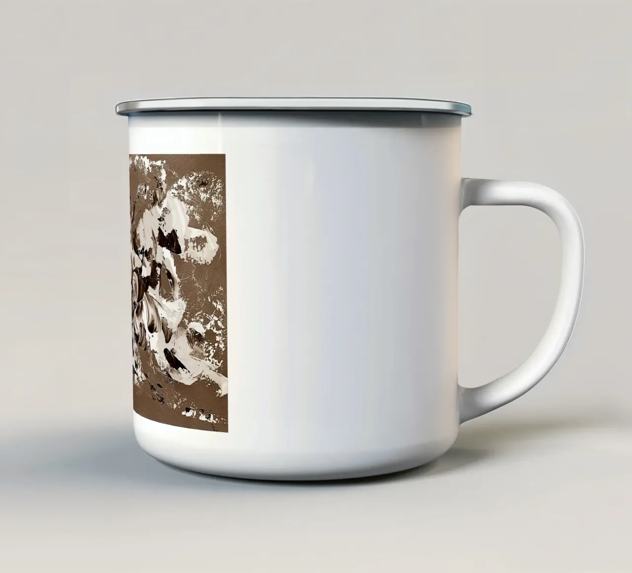 SEPIA 69 tazza in smalto da Thierry Vobmann Abstract painting