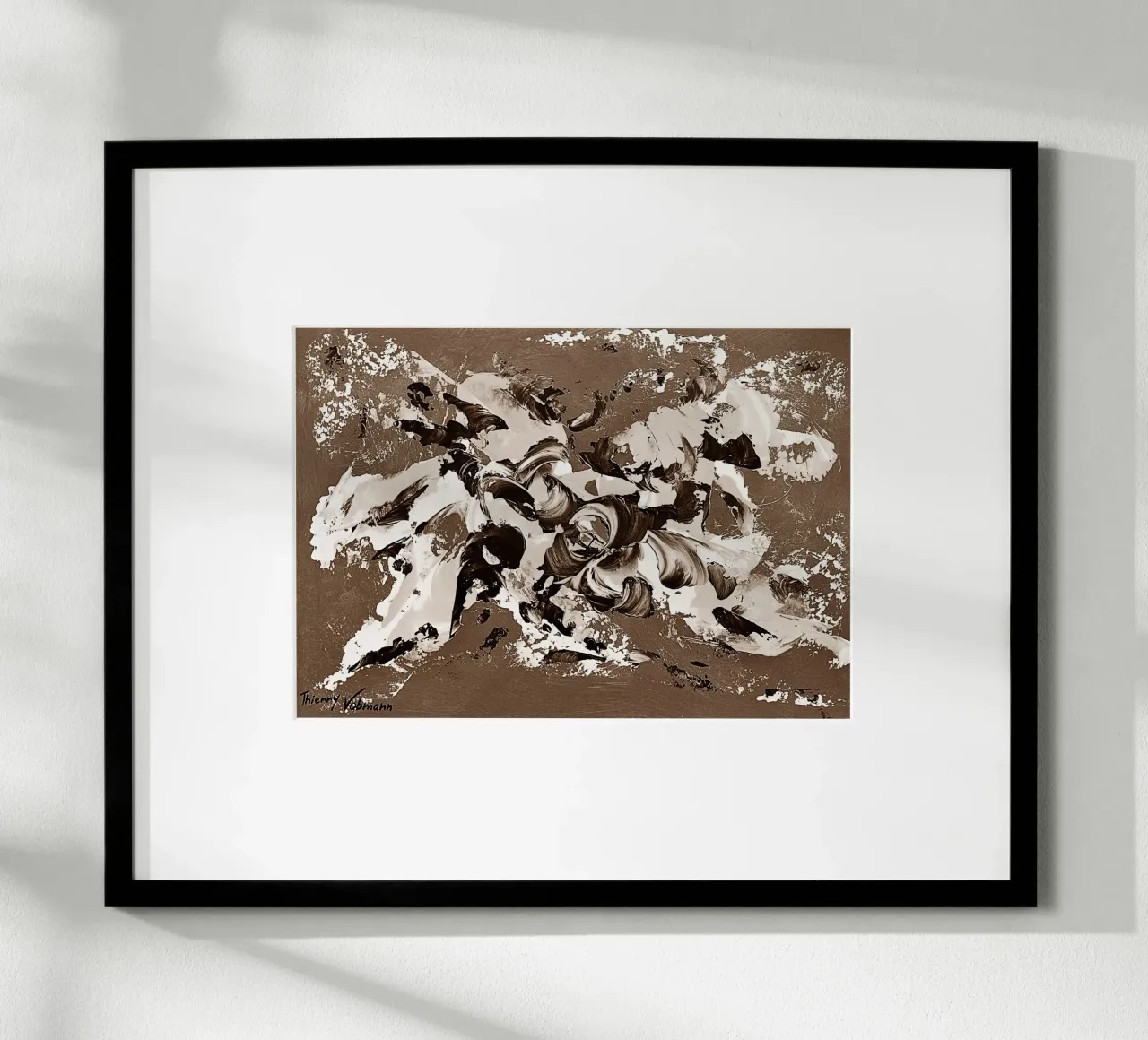 SEPIA 69 poster van Thierry Vobmann Abstract painting