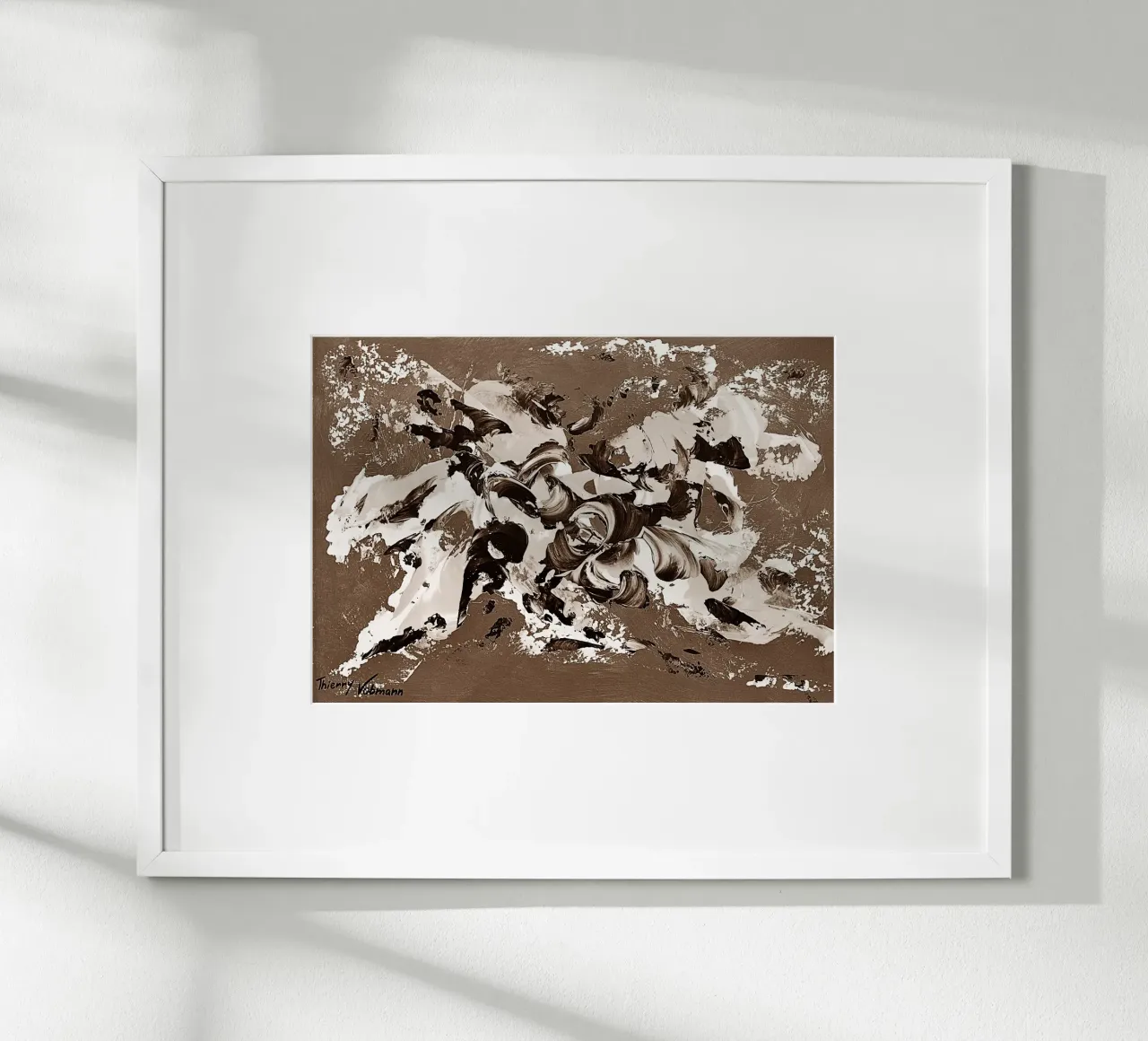 SEPIA 69 poster van Thierry Vobmann Abstract painting