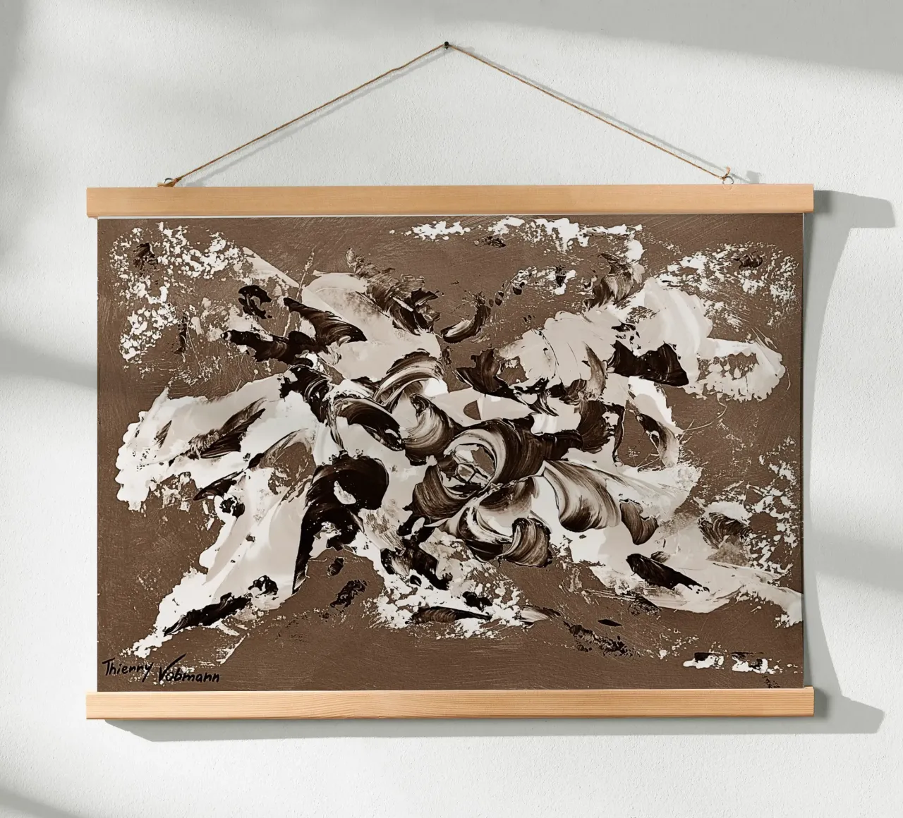 SEPIA 69 poster van Thierry Vobmann Abstract painting