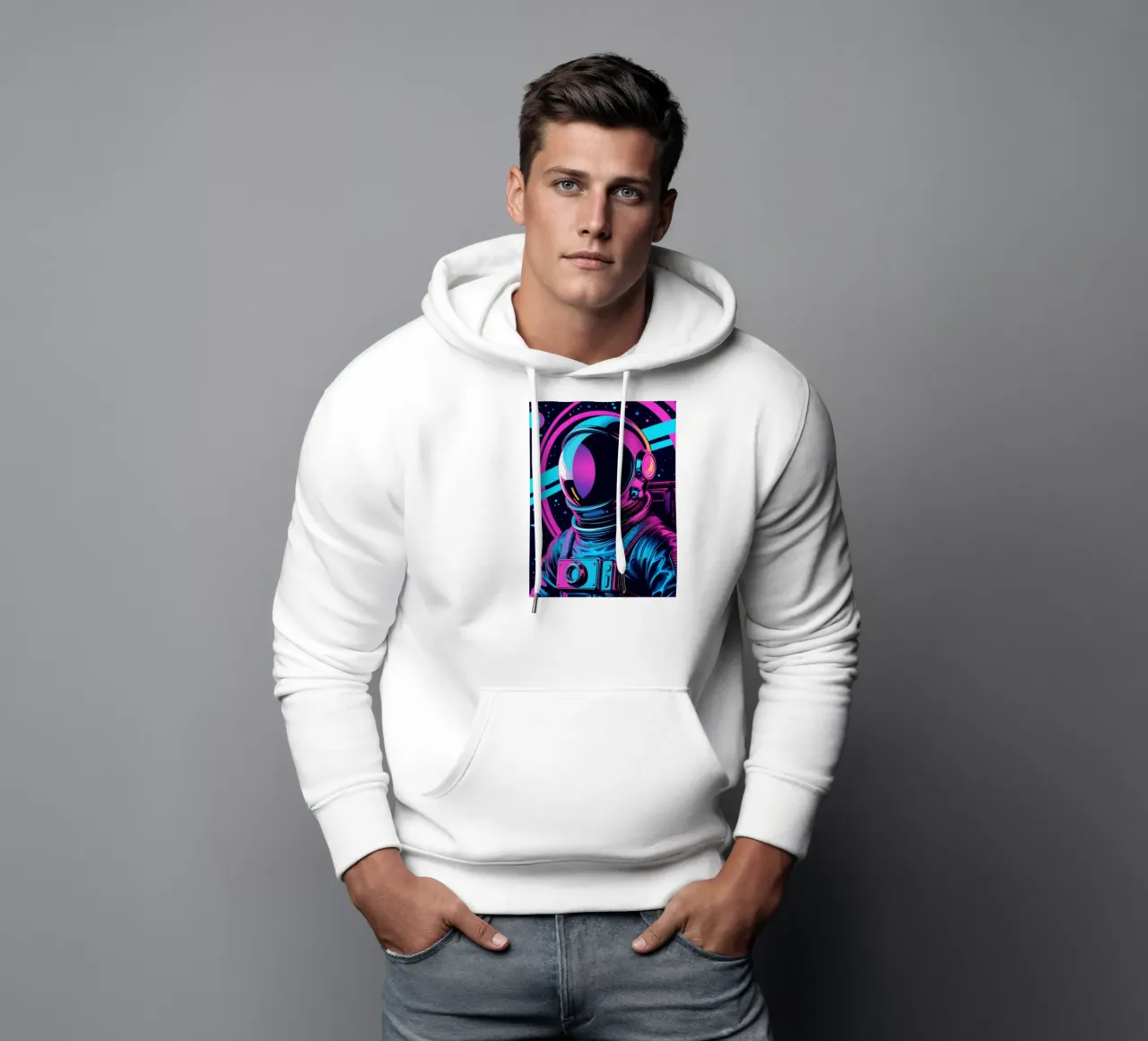 ritratto di astronauta felpa con cappuccio da Botanical Gallery