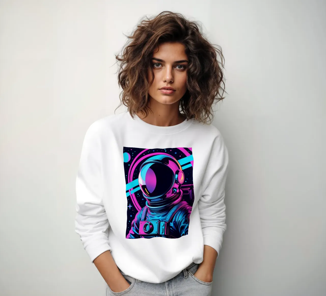 ritratto di astronauta felpa da Botanical Gallery