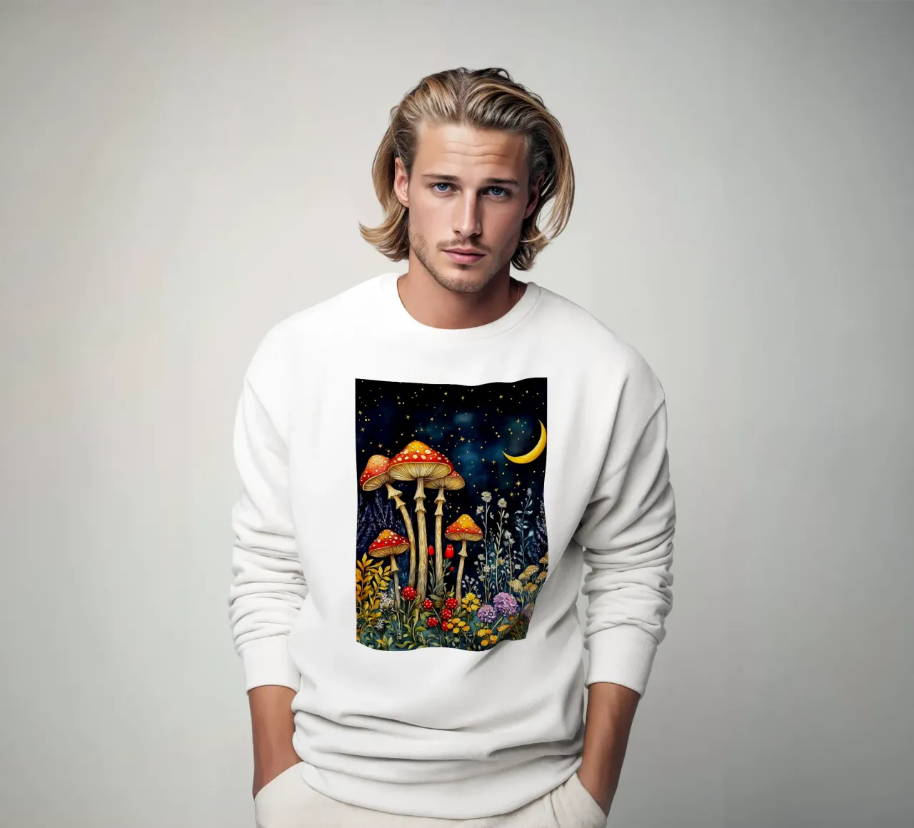 Funghi di notte felpa da Justyna Jaszke JBJart