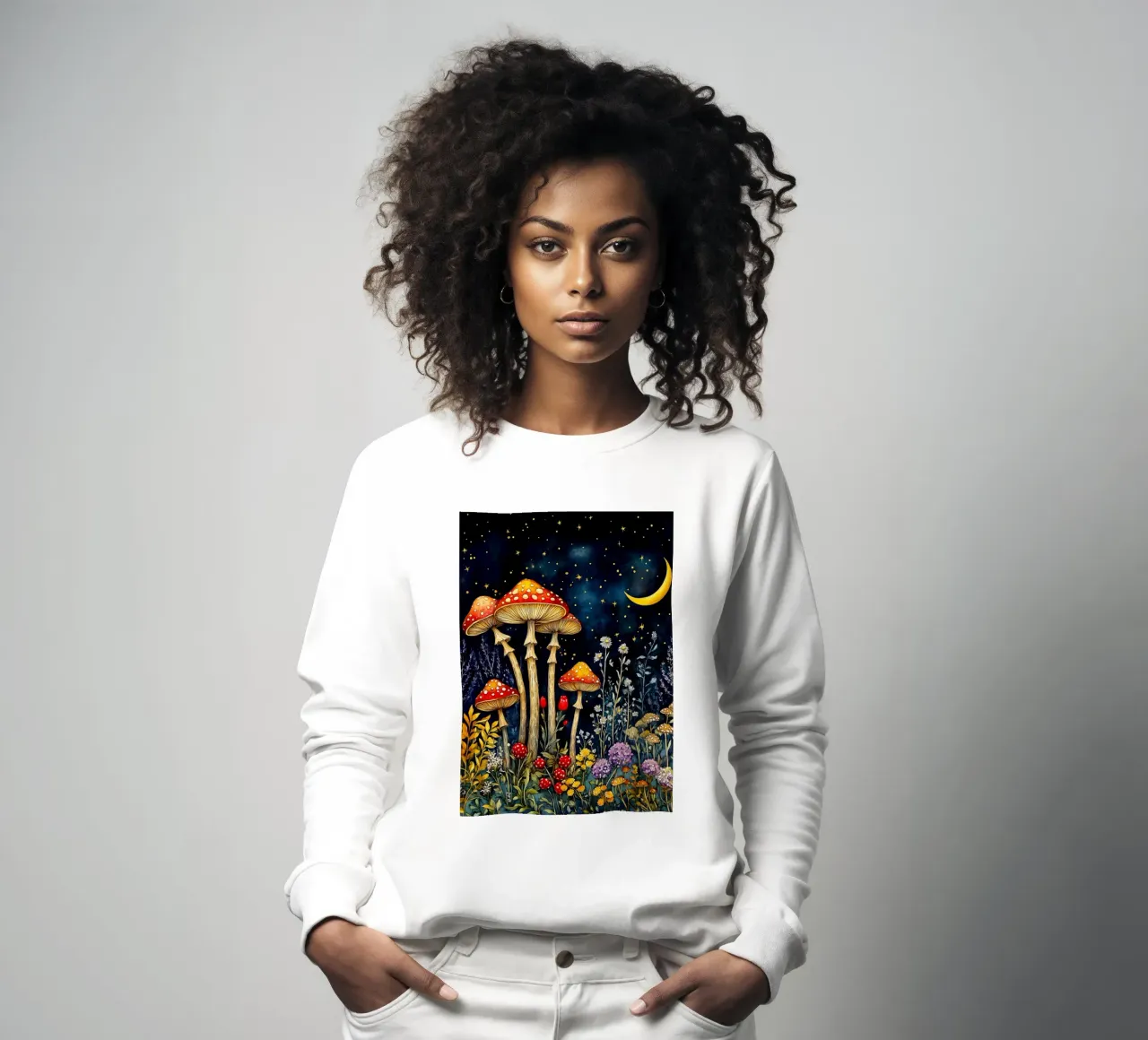 Funghi di notte felpa da Justyna Jaszke JBJart