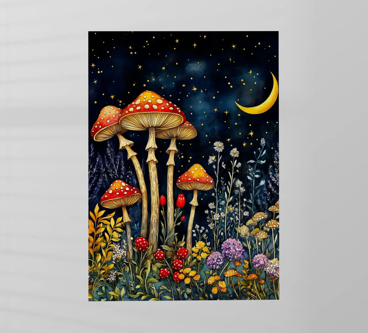 Funghi di notte pellicola backlit da Justyna Jaszke JBJart