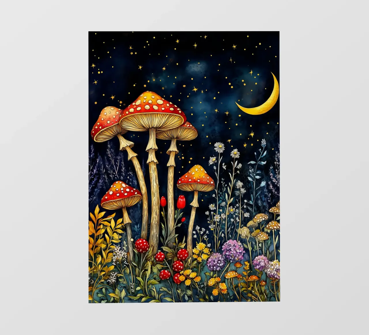 Funghi di notte pellicola backlit da Justyna Jaszke JBJart