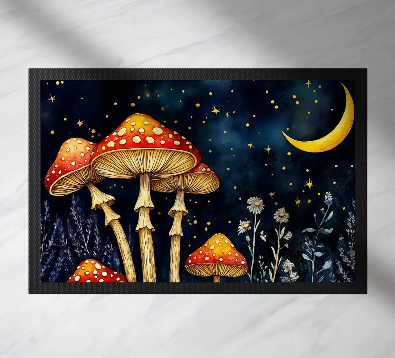 Funghi di notte zerbino da Justyna Jaszke JBJart