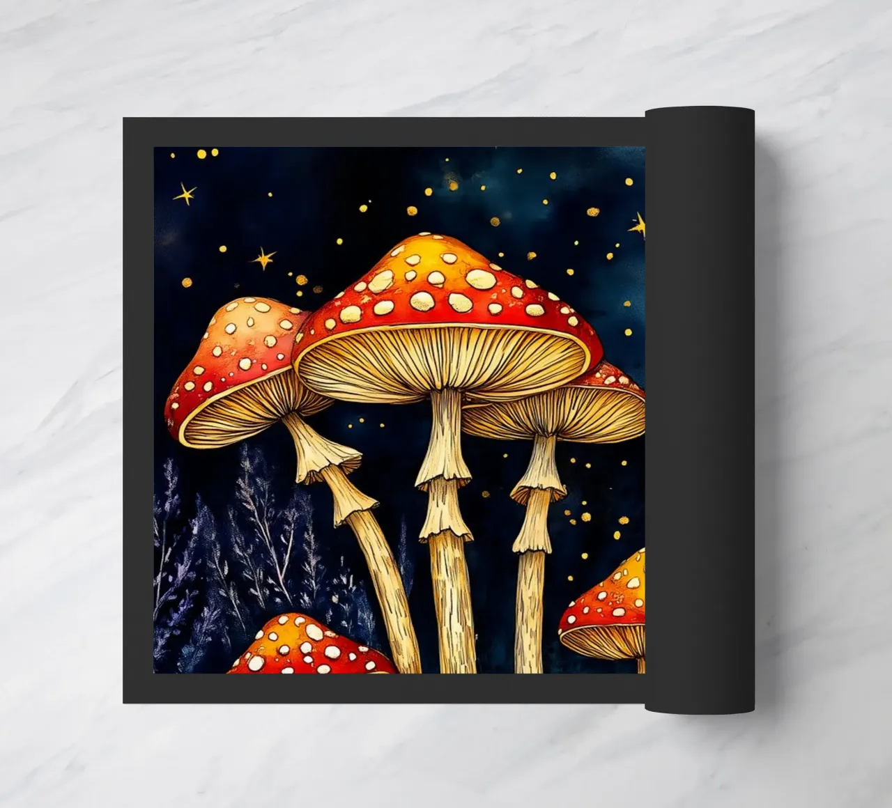 Funghi di notte zerbino da Justyna Jaszke JBJart