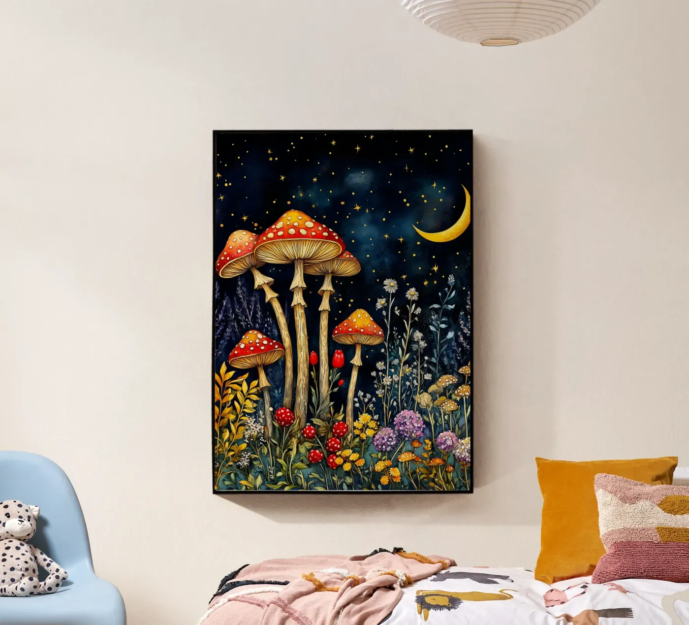 Mushrooms by night plexiglass da Justyna Jaszke JBJart