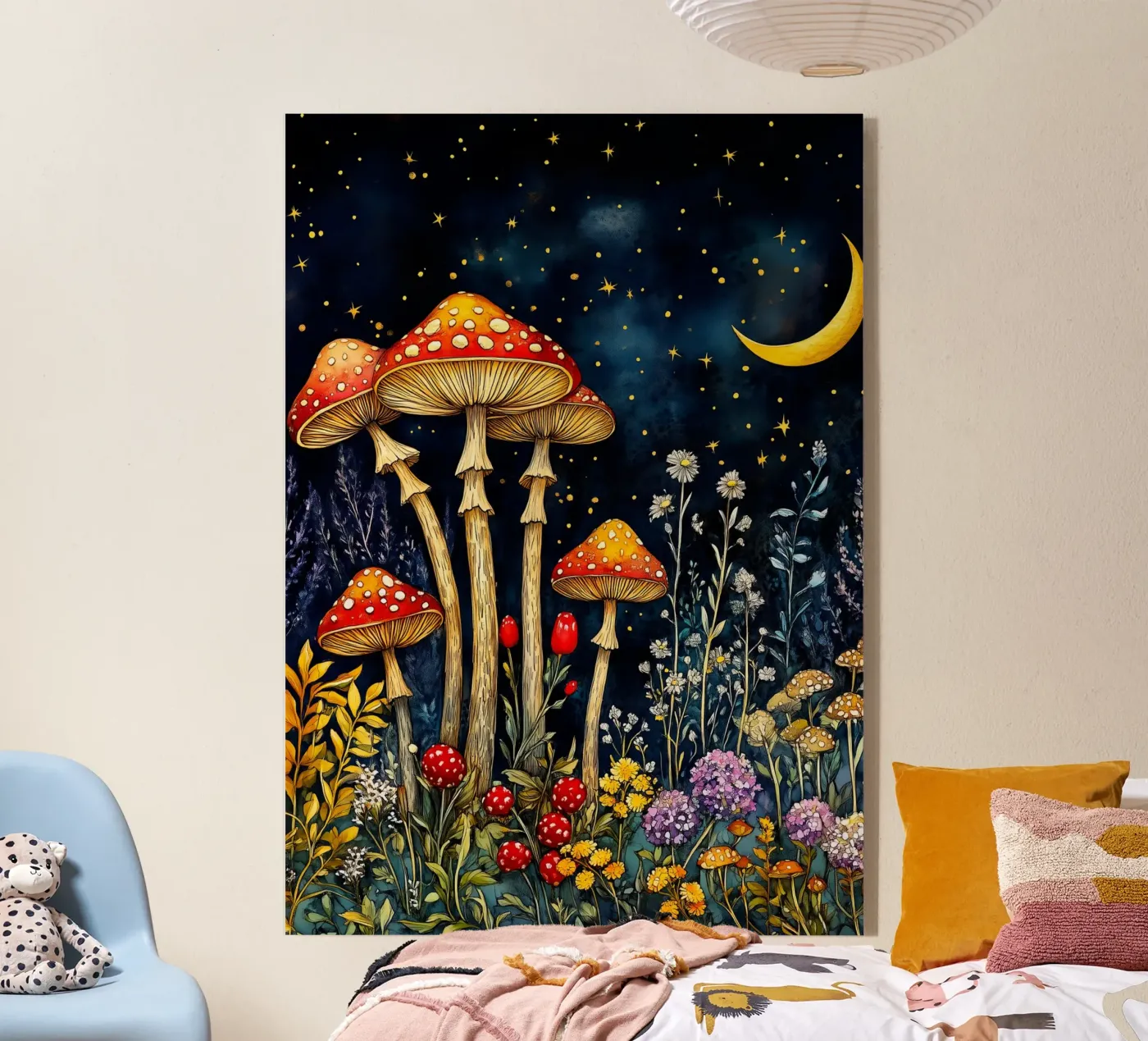 Mushrooms by night plexiglass da Justyna Jaszke JBJart