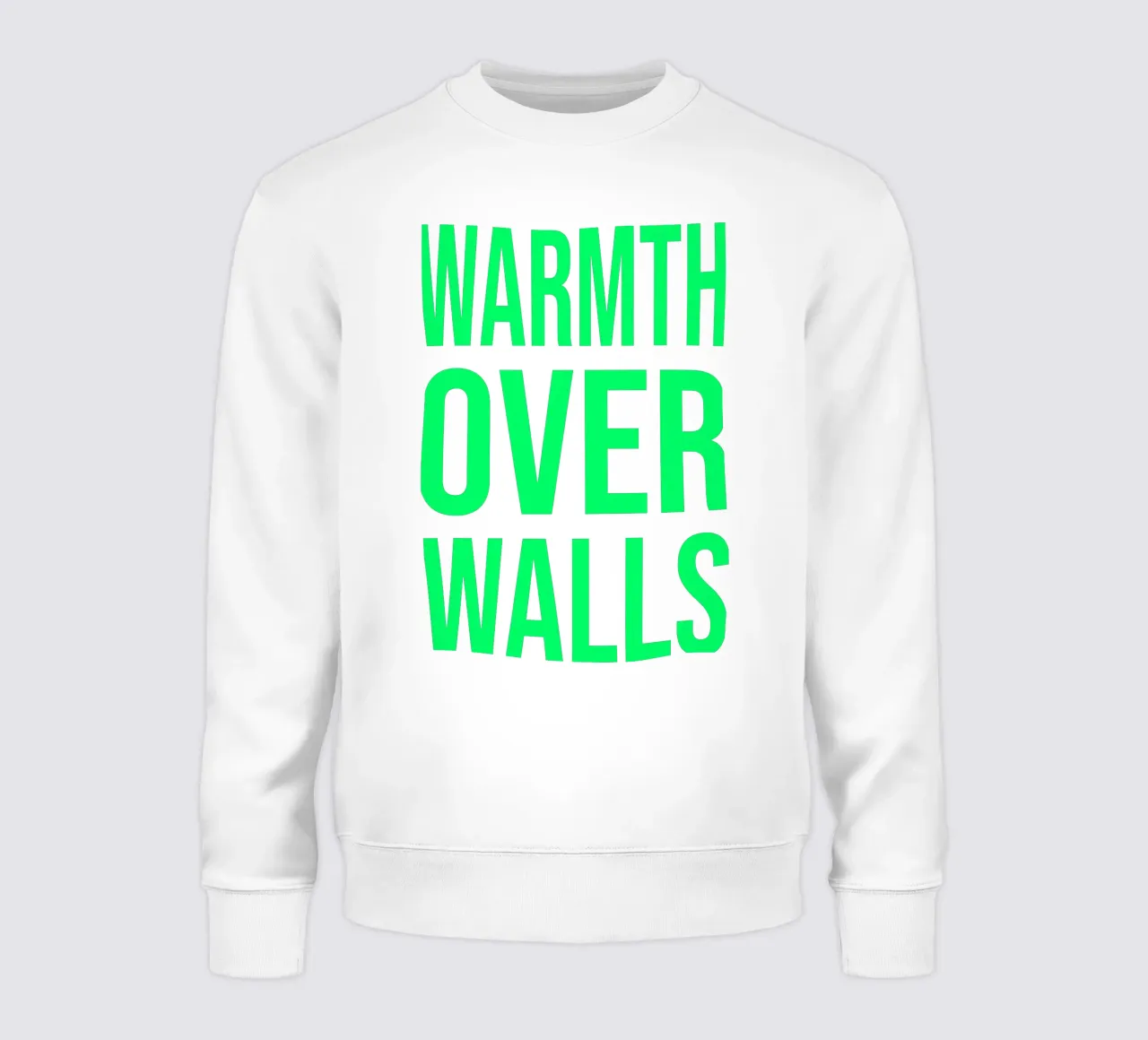OVER series- bold letters, brave values (5 colors) felpa da FRICKE DESIGN