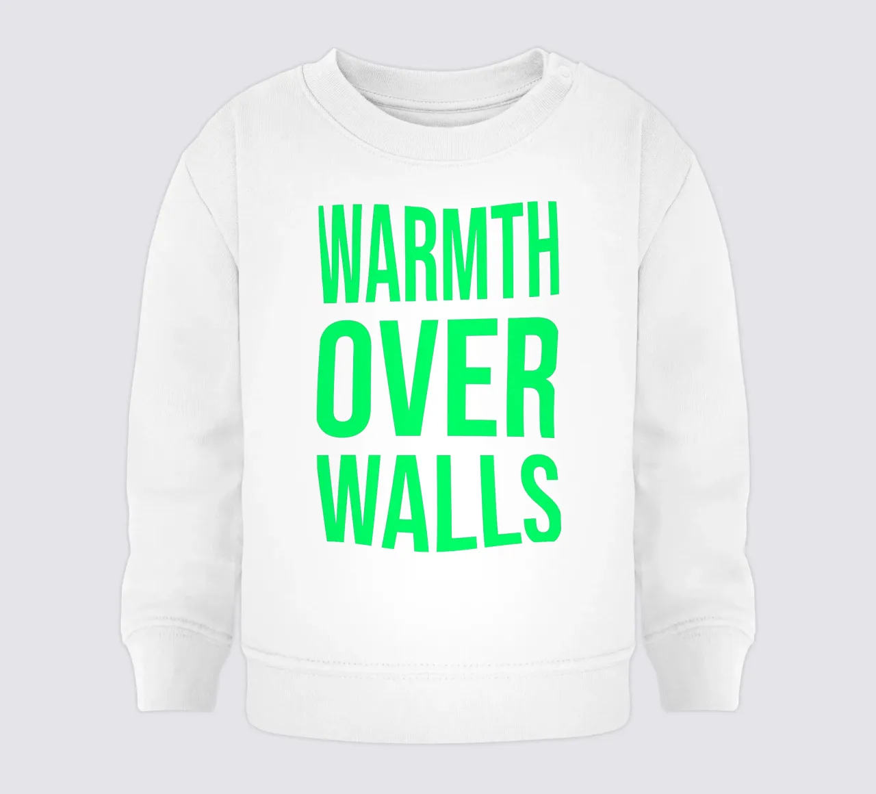 OVER series- bold letters, brave values (5 colors) felpa neonato da FRICKE DESIGN