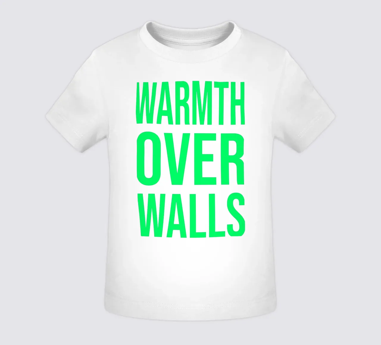 OVER series- bold letters, brave values (5 colors) maglietta neonato da FRICKE DESIGN