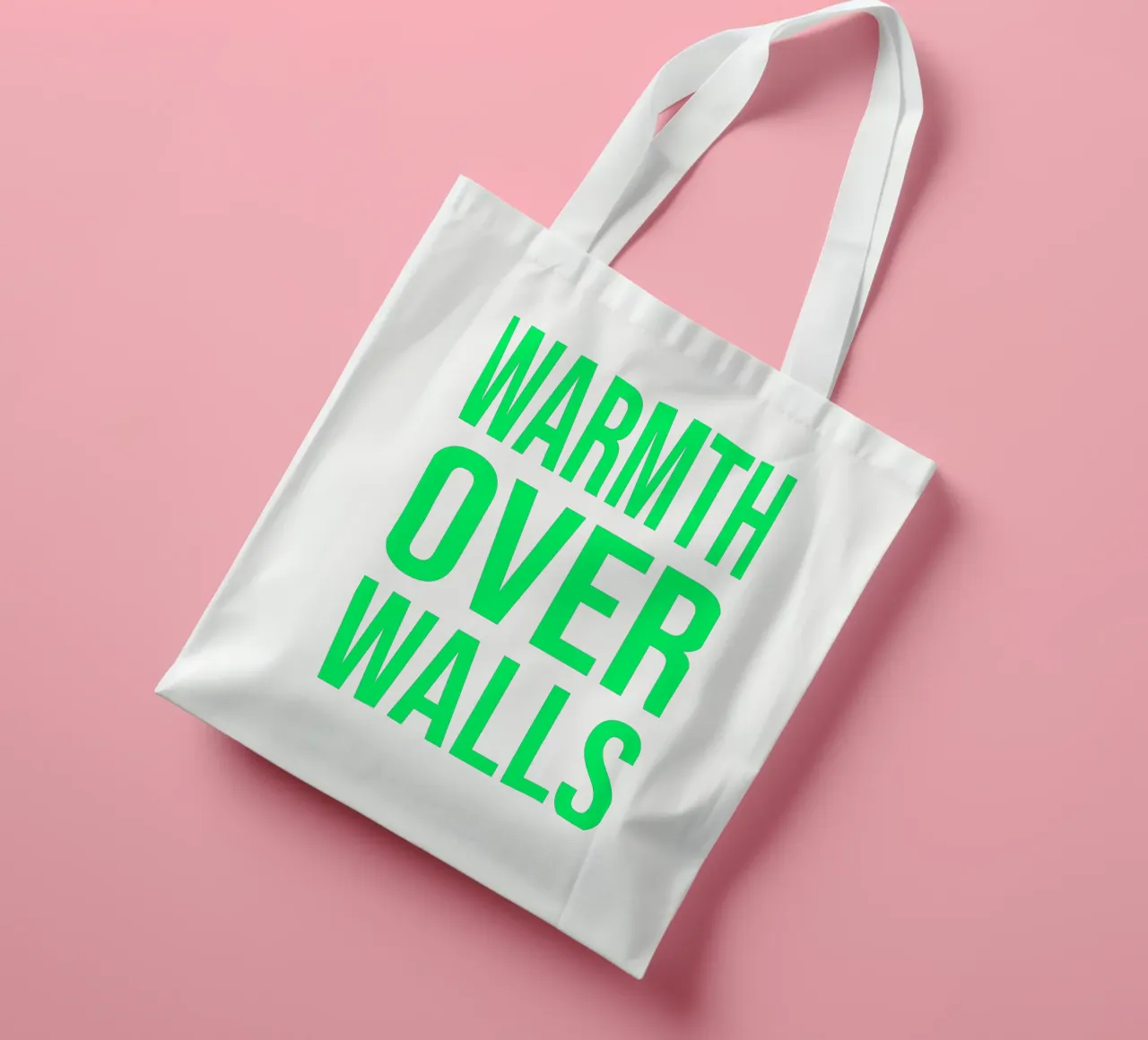 OVER series- bold letters, brave values (5 colors) borsa in juta da FRICKE DESIGN