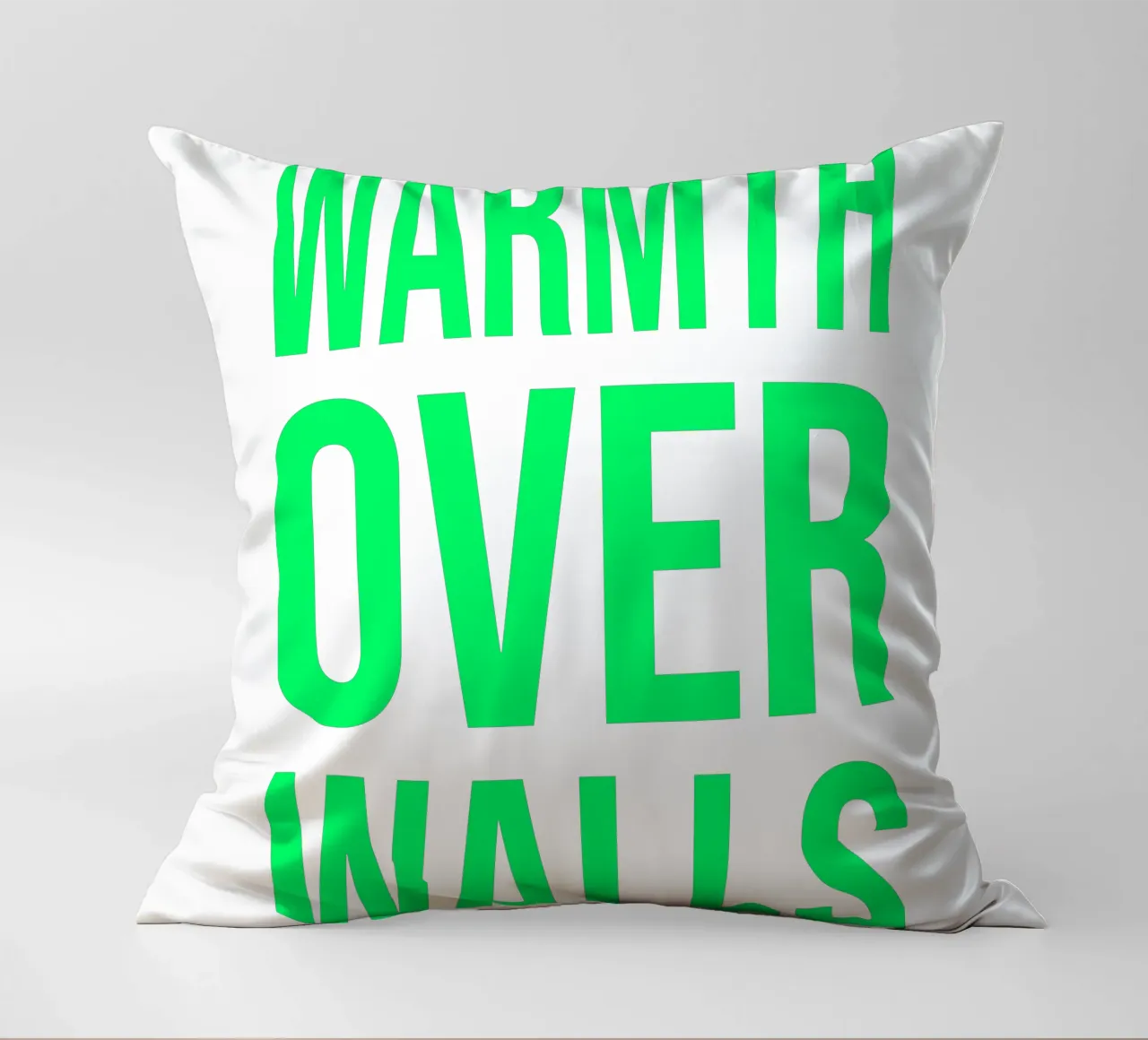 OVER series- bold letters, brave values (5 colors) cuscino da FRICKE DESIGN