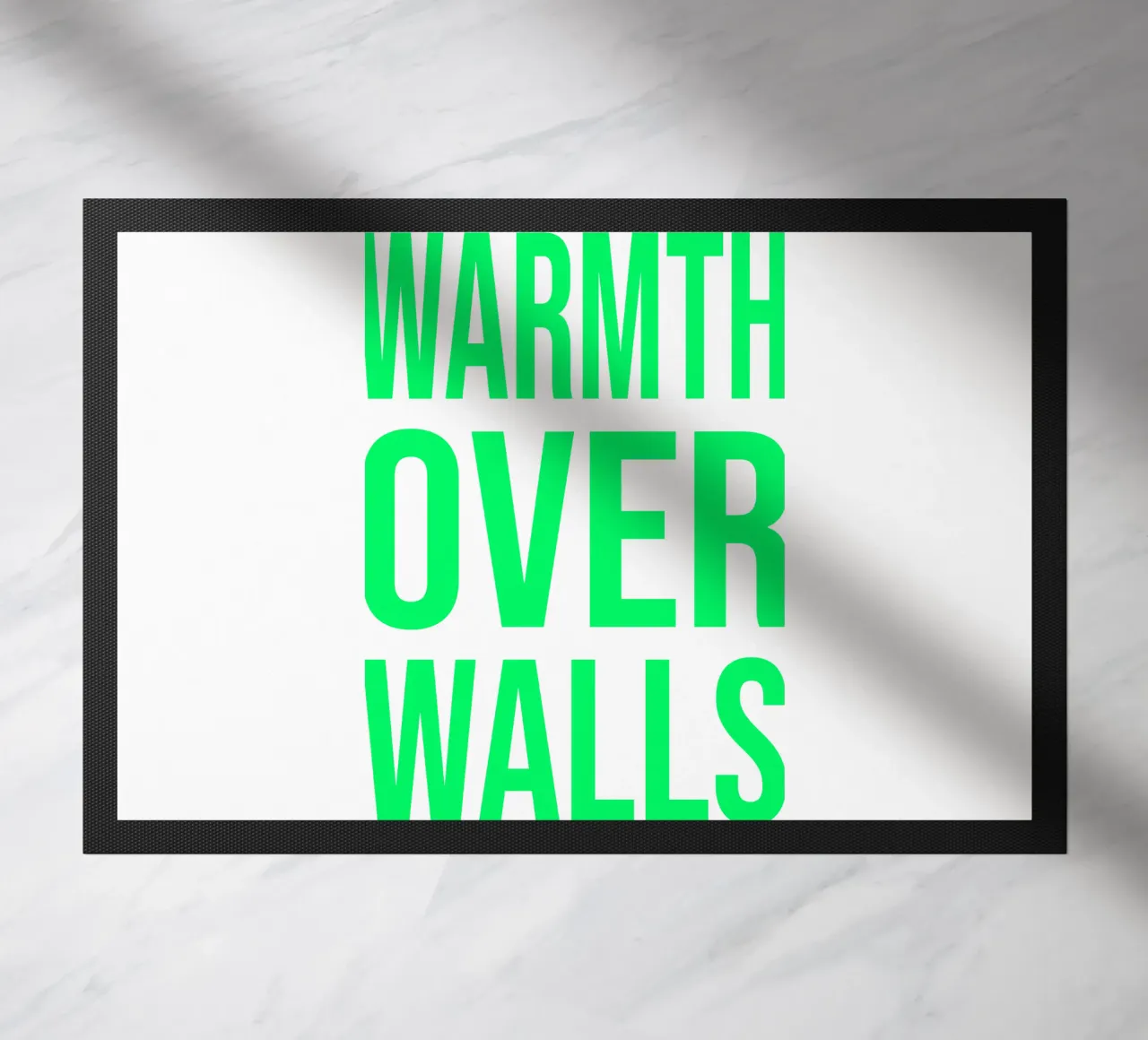OVER series- bold letters, brave values (5 colors) zerbino da FRICKE DESIGN