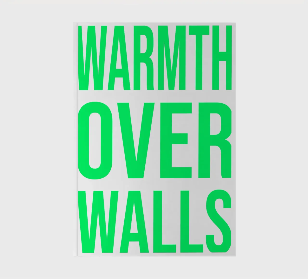 OVER series- bold letters, brave values (5 colors) notebook by FRICKE DESIGN
