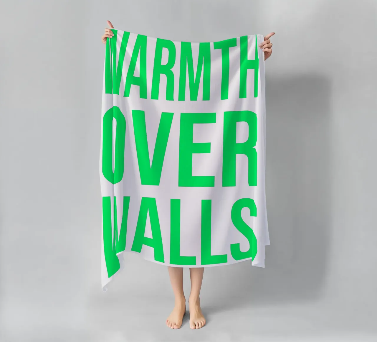 OVER series- bold letters, brave values (5 colors) telo mare da FRICKE DESIGN