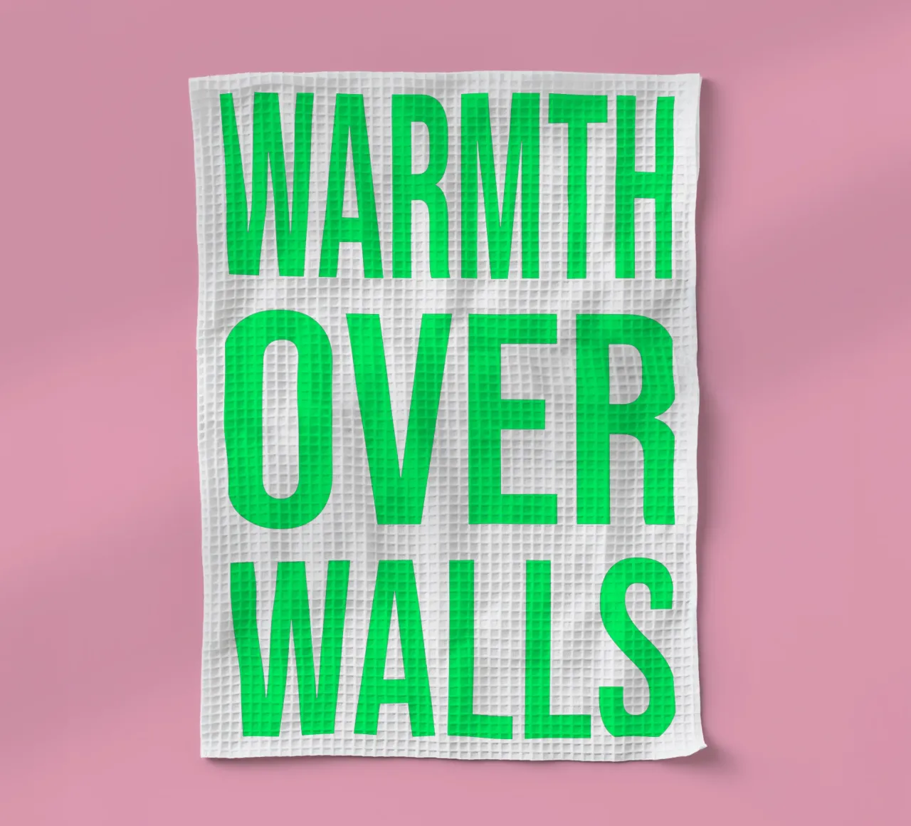 OVER series- bold letters, brave values (5 colors) torchon de FRICKE DESIGN