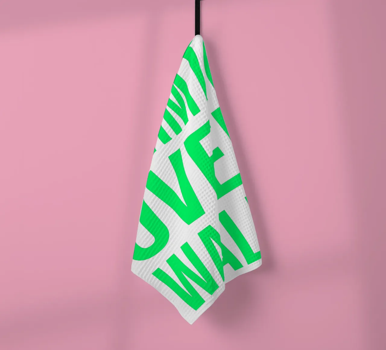 OVER series- bold letters, brave values (5 colors) torchon de FRICKE DESIGN