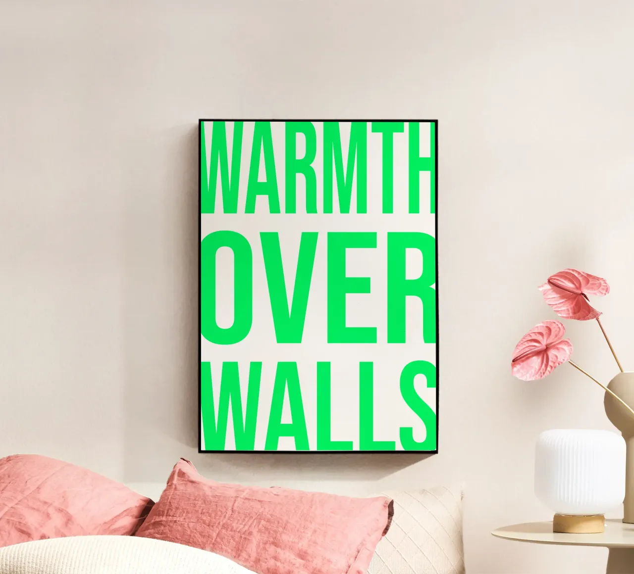 OVER series- bold letters, brave values (5 colors) plexiglass da FRICKE DESIGN
