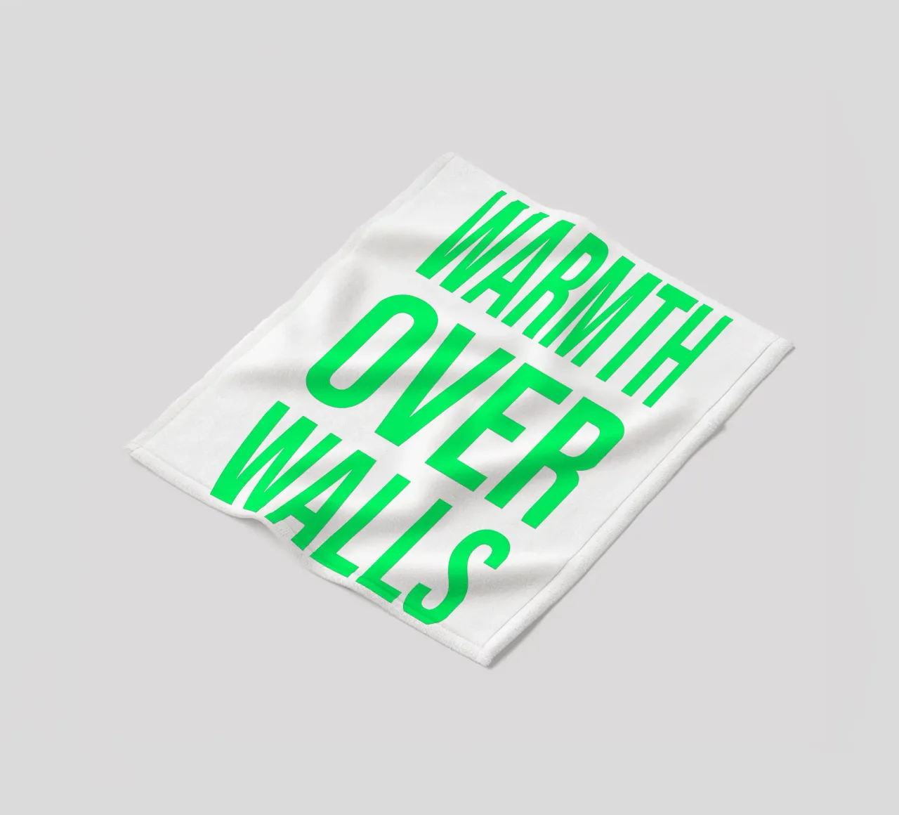 OVER series- bold letters, brave values (5 colors) coperta in pile da FRICKE DESIGN