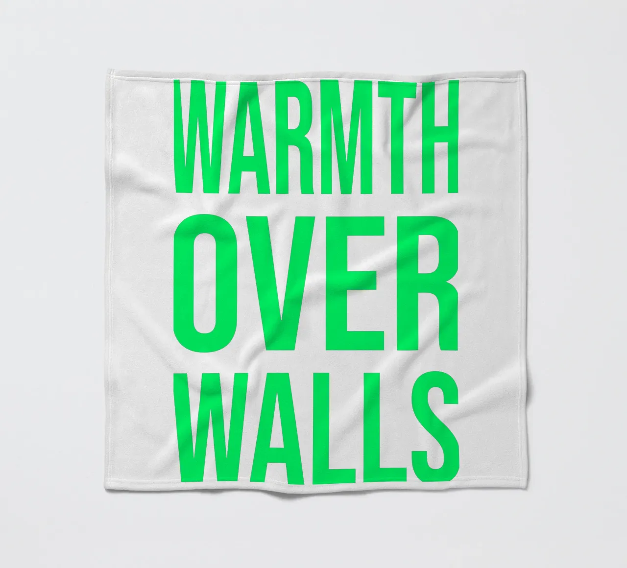 OVER series- bold letters, brave values (5 colors) coperta in pile da FRICKE DESIGN