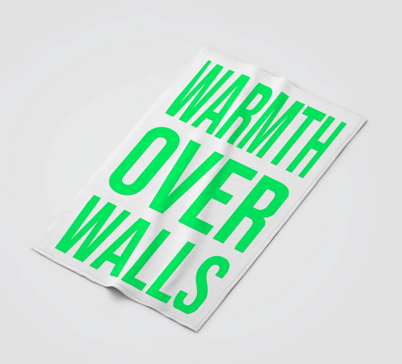 OVER series- bold letters, brave values (5 colors) coperta in pile da FRICKE DESIGN