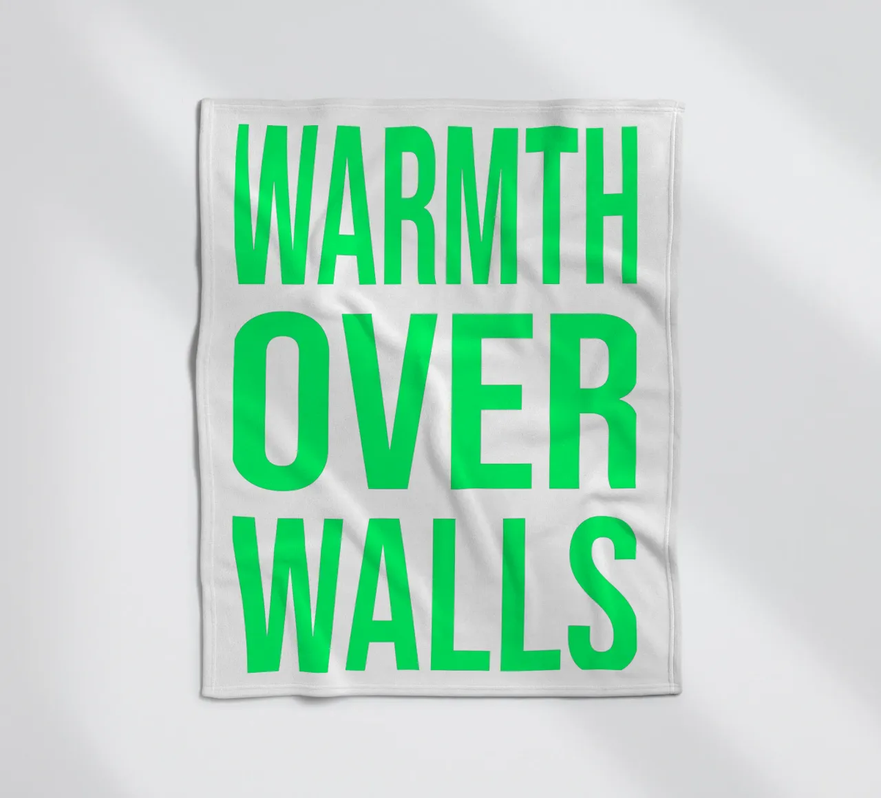 OVER series- bold letters, brave values (5 colors) coperta in pile da FRICKE DESIGN