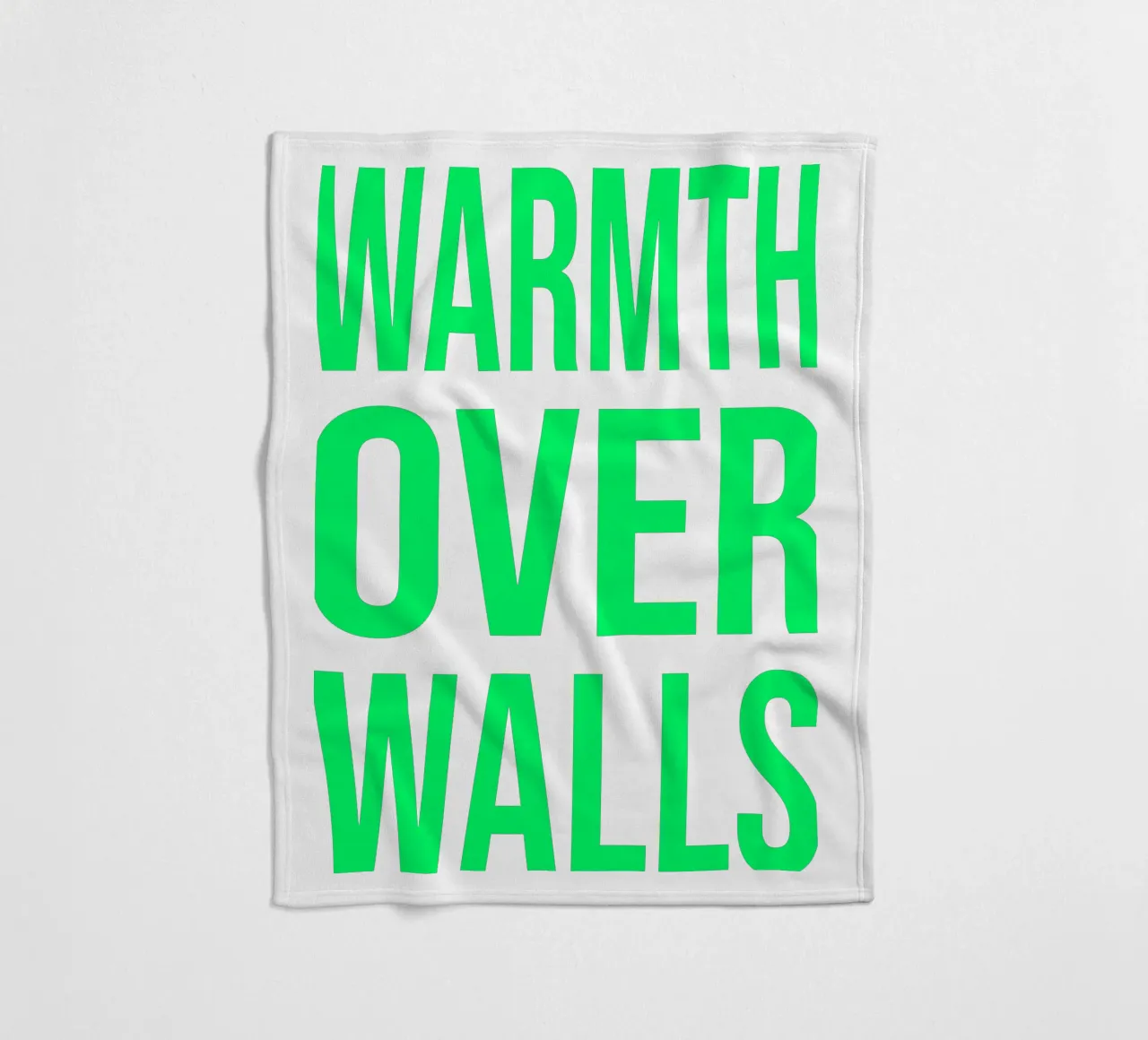 OVER series- bold letters, brave values (5 colors) coperta in pile da FRICKE DESIGN