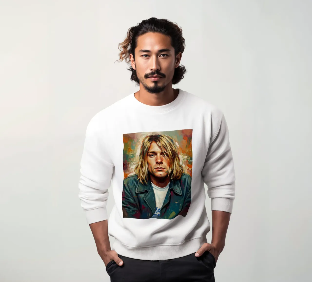 Arte di Kurt Cobain felpa da Lembayung art