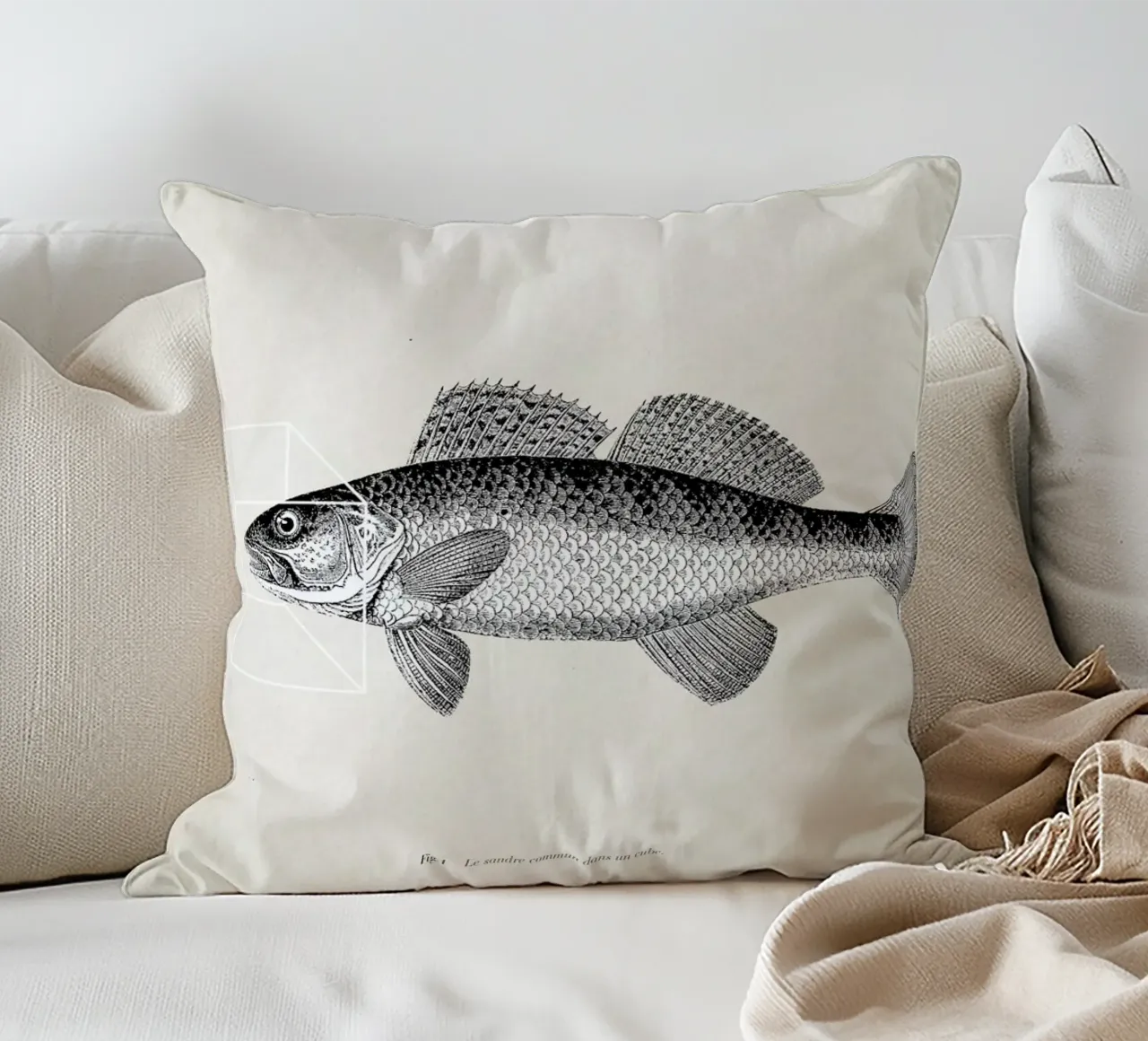 Fish#1 cuscino da Matteo Morelli