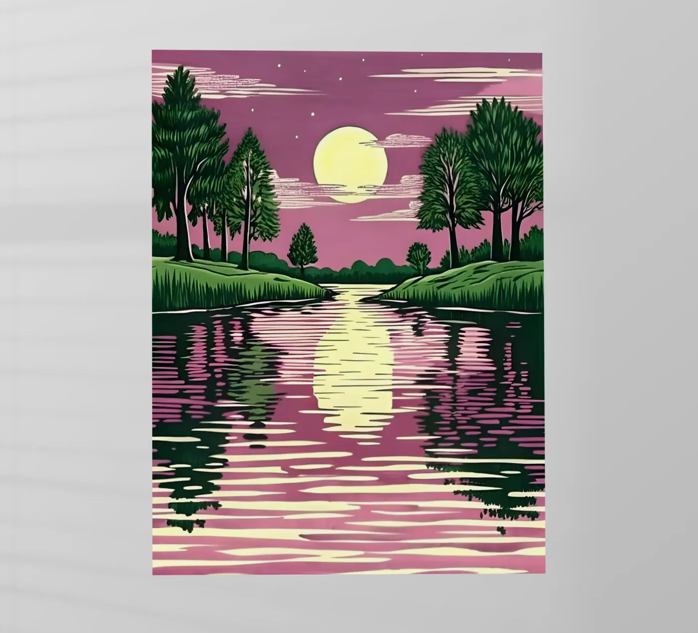 Maanverlichte reflectie backlit folie van Artistic-shop