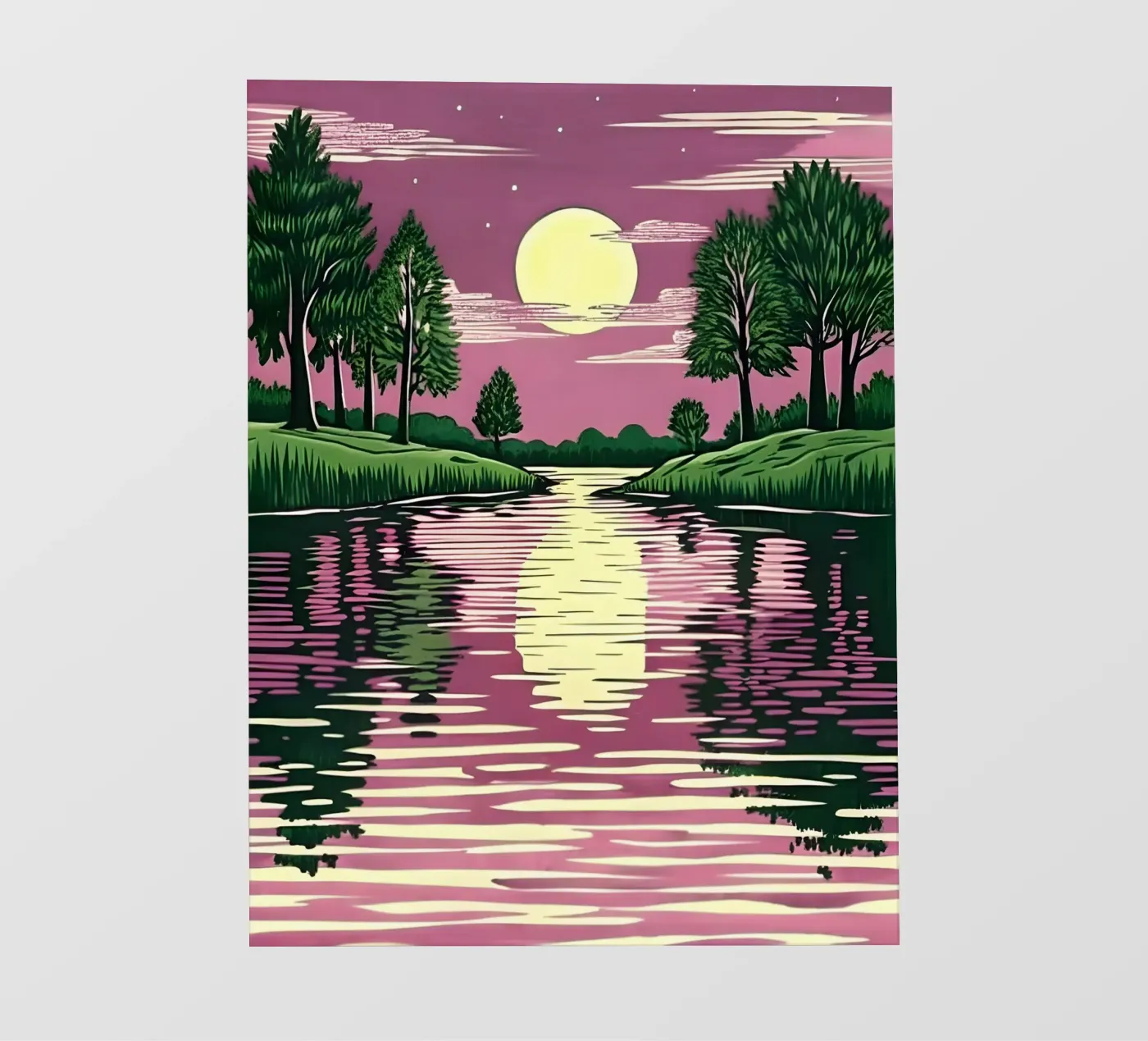 Maanverlichte reflectie backlit folie van Artistic-shop