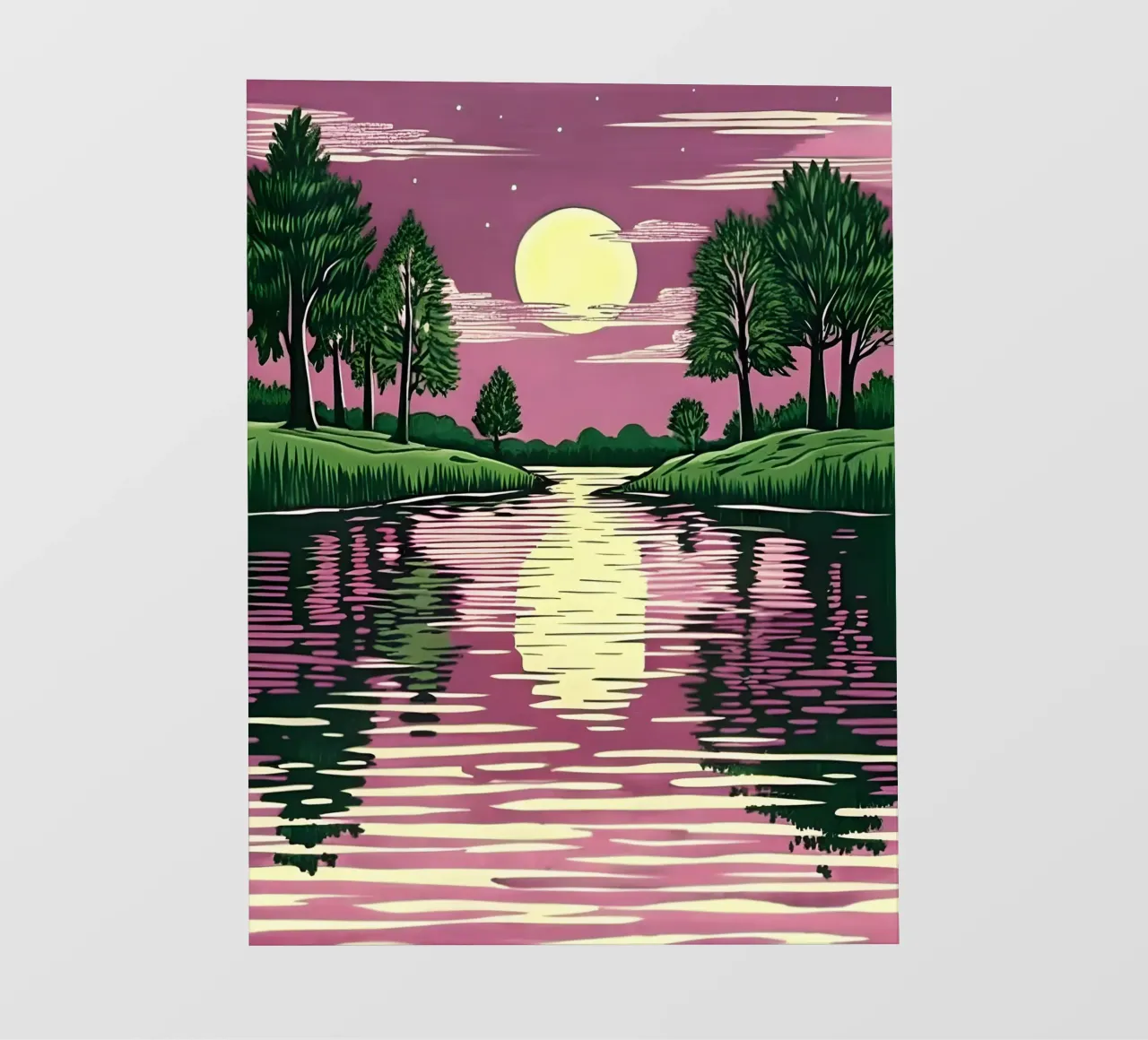 Riflesso di luna telo in pvc da Artistic-shop