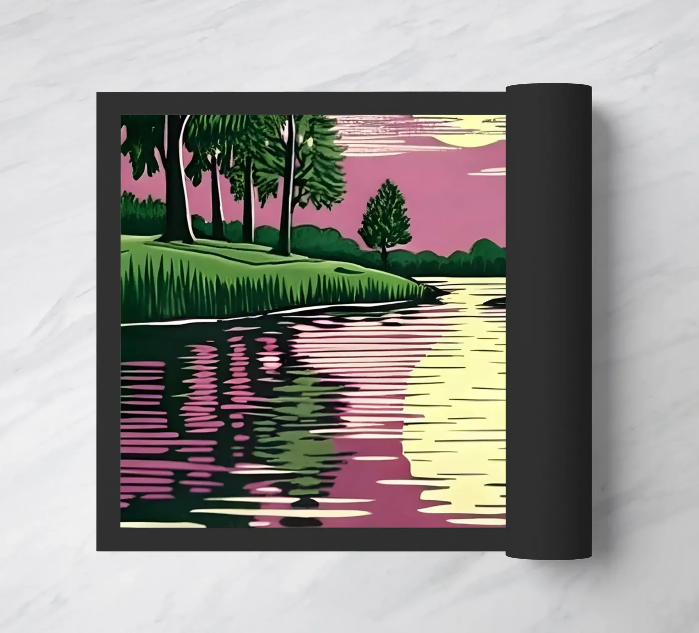 Moonlit Reflection doormat by Artistic-shop