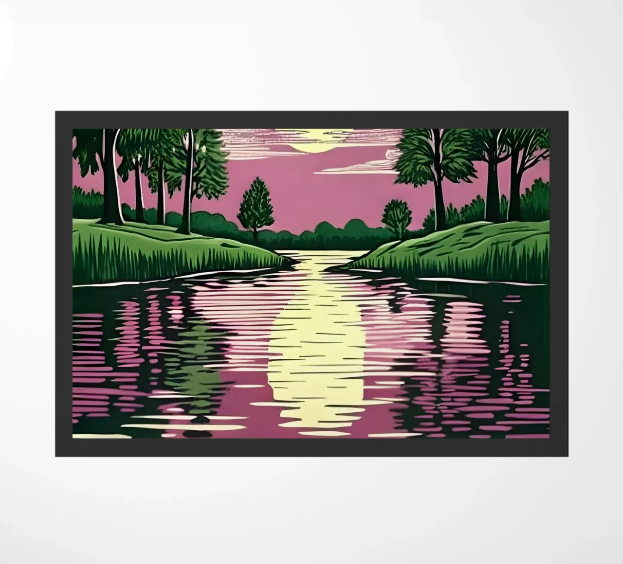 Moonlit Reflection doormat by Artistic-shop