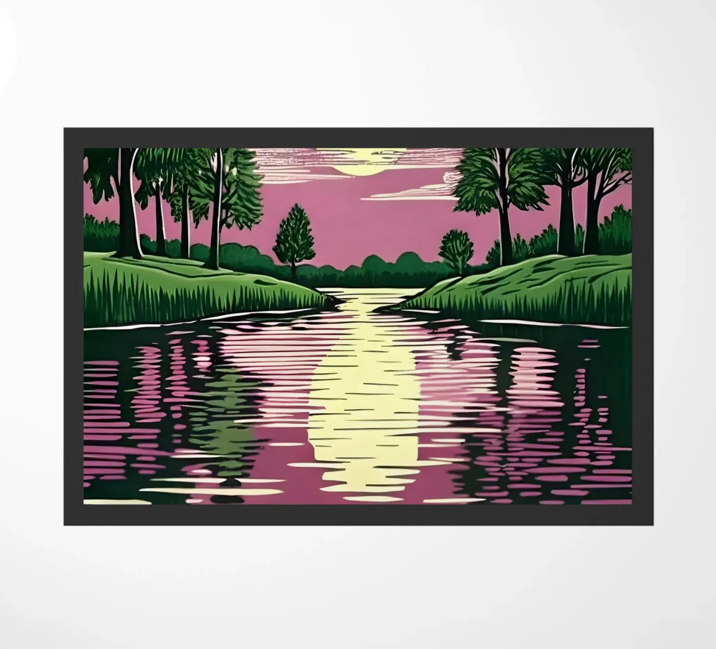 Moonlit Reflection doormat by Artistic-shop