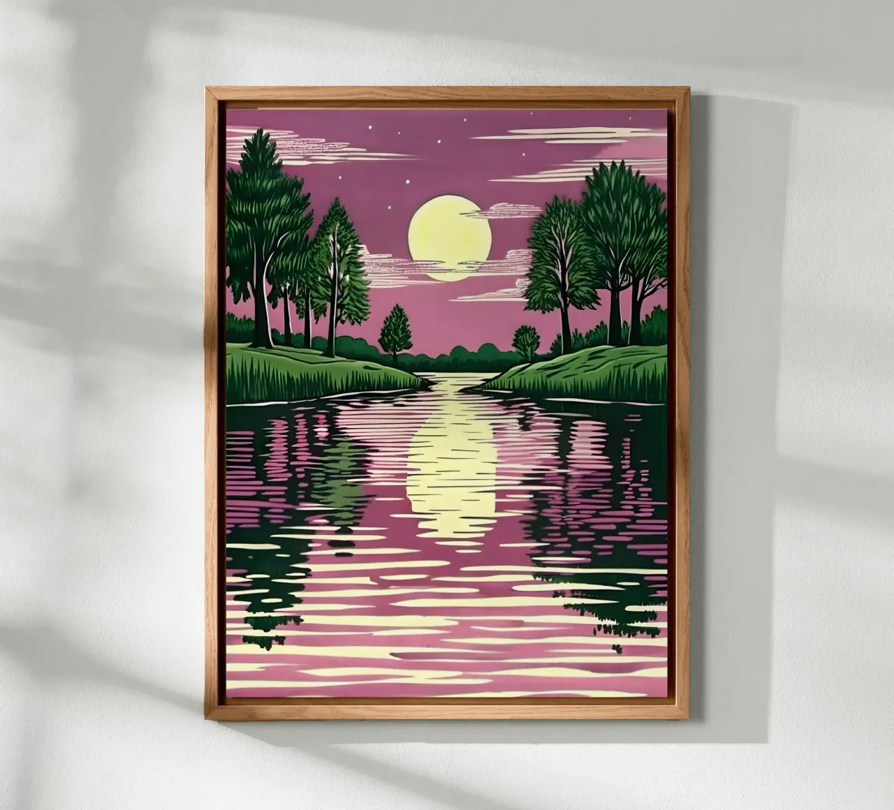 Moonlit Reflection forex plate by Artistic-shop