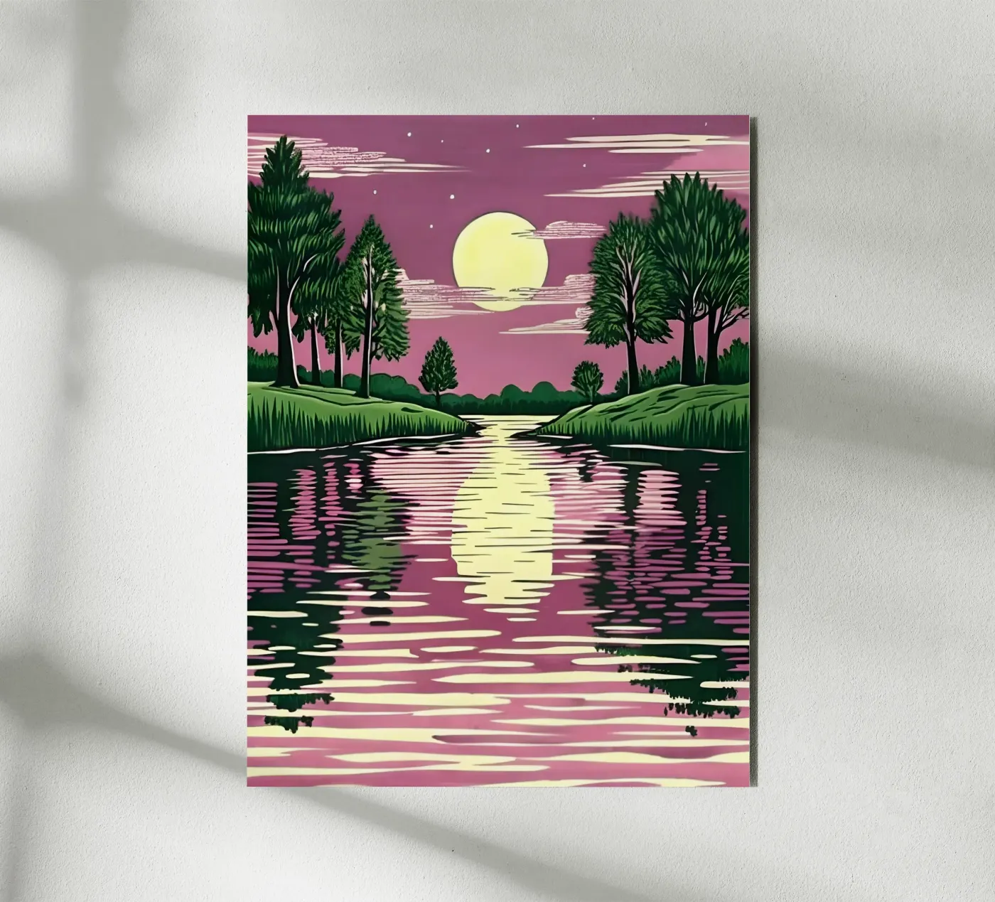 Réflexion au clair de lune panneau forex de Artistic-shop