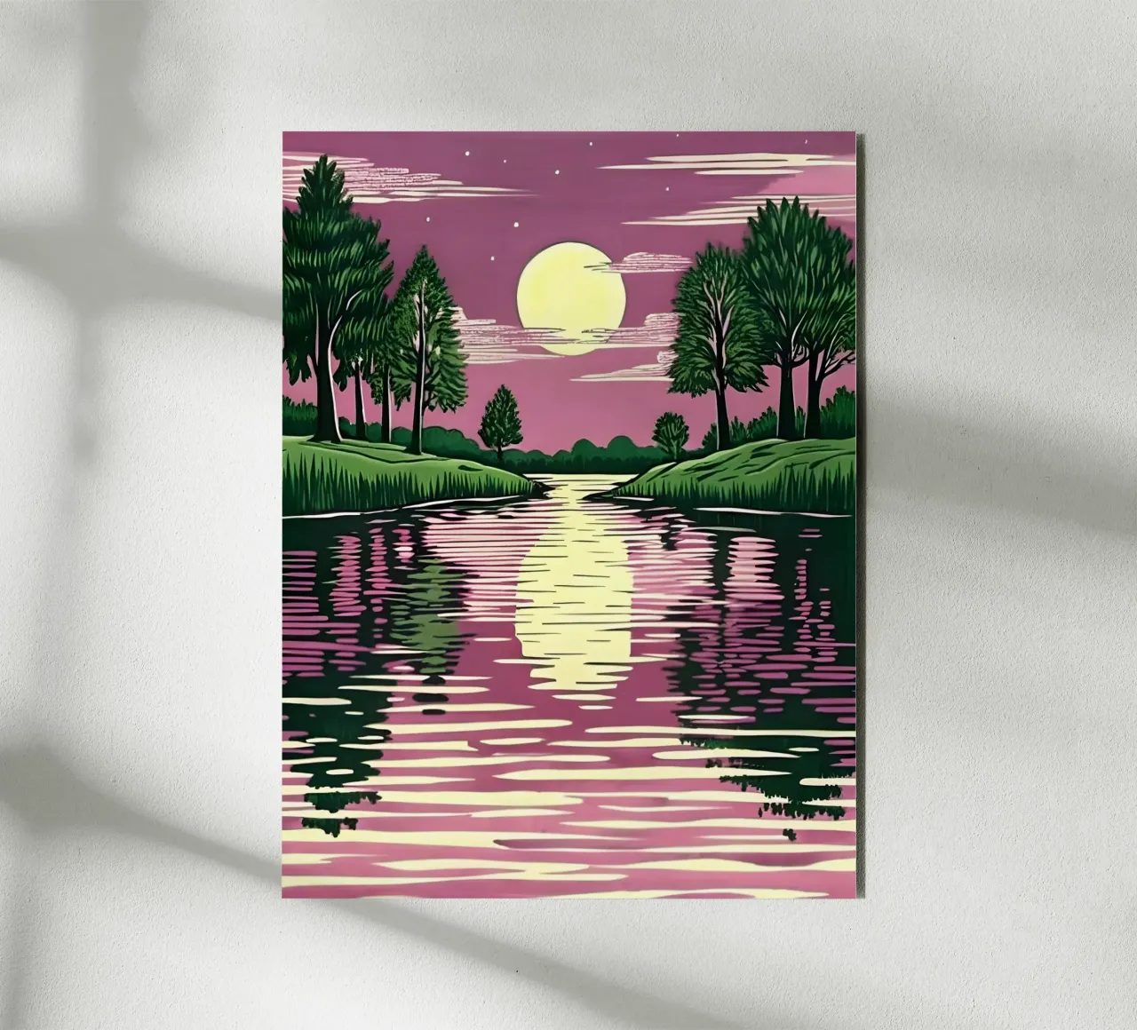 Moonlit Reflection forex plate by Artistic-shop