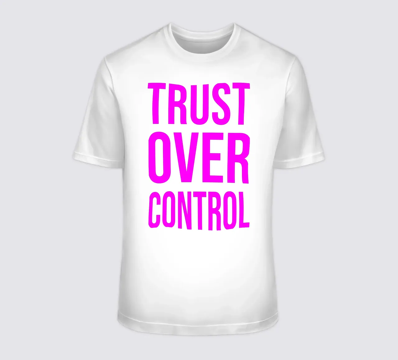 OVER series- bold letters, brave values (5 colors) t-shirt da FRICKE DESIGN