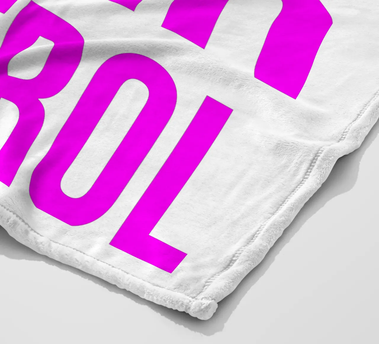 OVER series- bold letters, brave values (5 colors) coperta in pile da FRICKE DESIGN