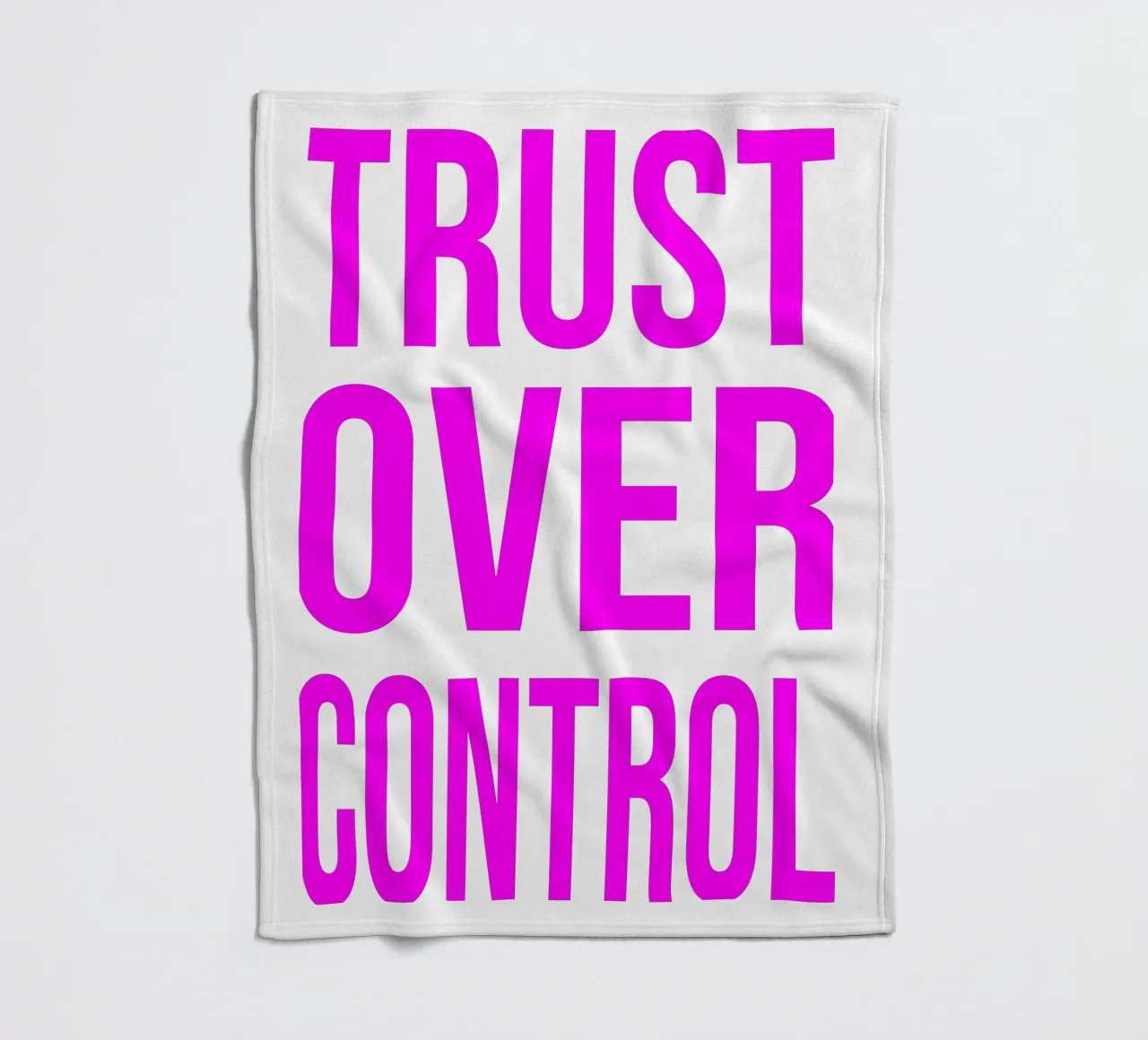 OVER series- bold letters, brave values (5 colors) coperta in pile da FRICKE DESIGN