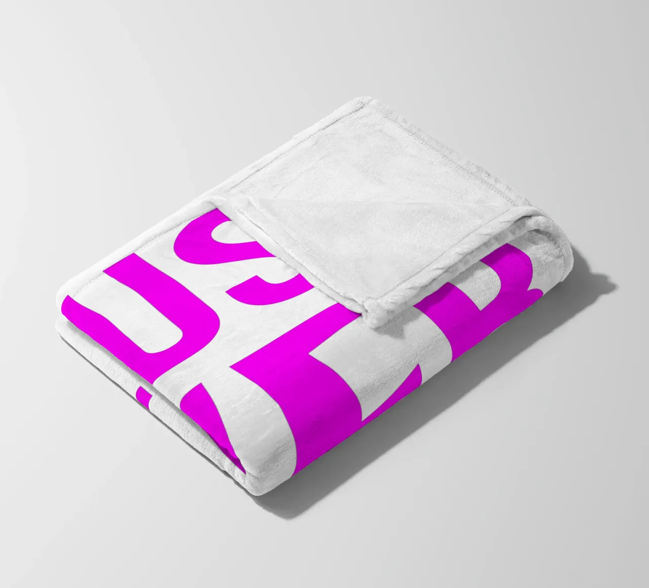 OVER series- bold letters, brave values (5 colors) coperta in pile da FRICKE DESIGN