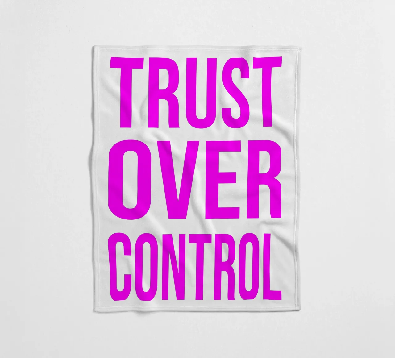 OVER series- bold letters, brave values (5 colors) coperta in pile da FRICKE DESIGN