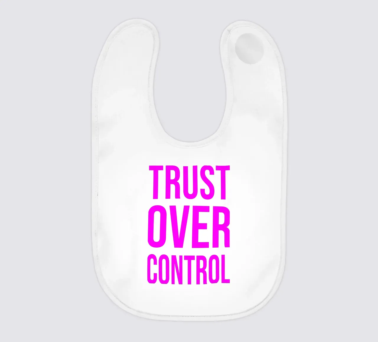 OVER series- bold letters, brave values (5 colors) bavaglino da FRICKE DESIGN