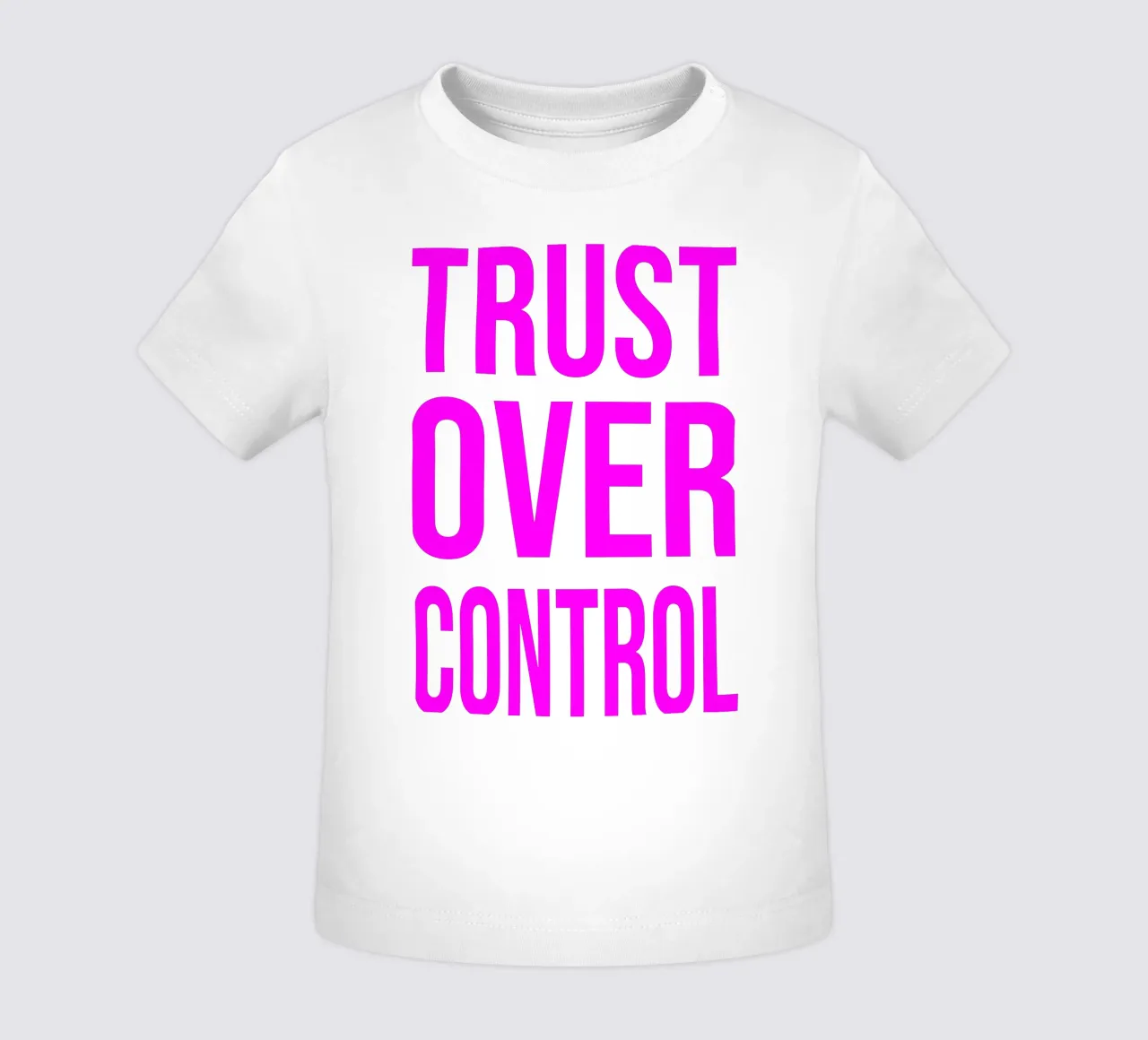 OVER series- bold letters, brave values (5 colors) maglietta neonato da FRICKE DESIGN