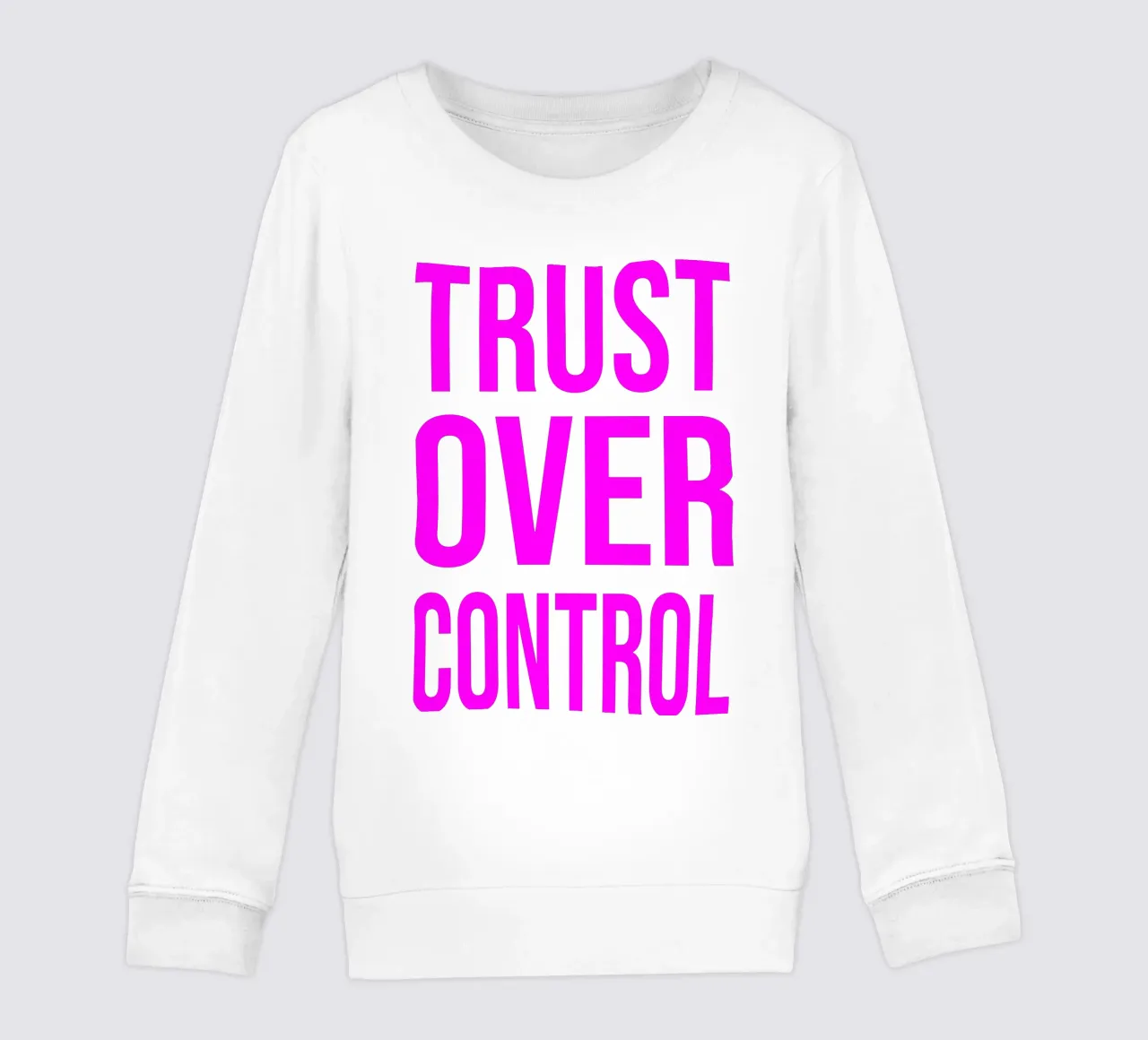 OVER series- bold letters, brave values (5 colors) felpa bambino da FRICKE DESIGN