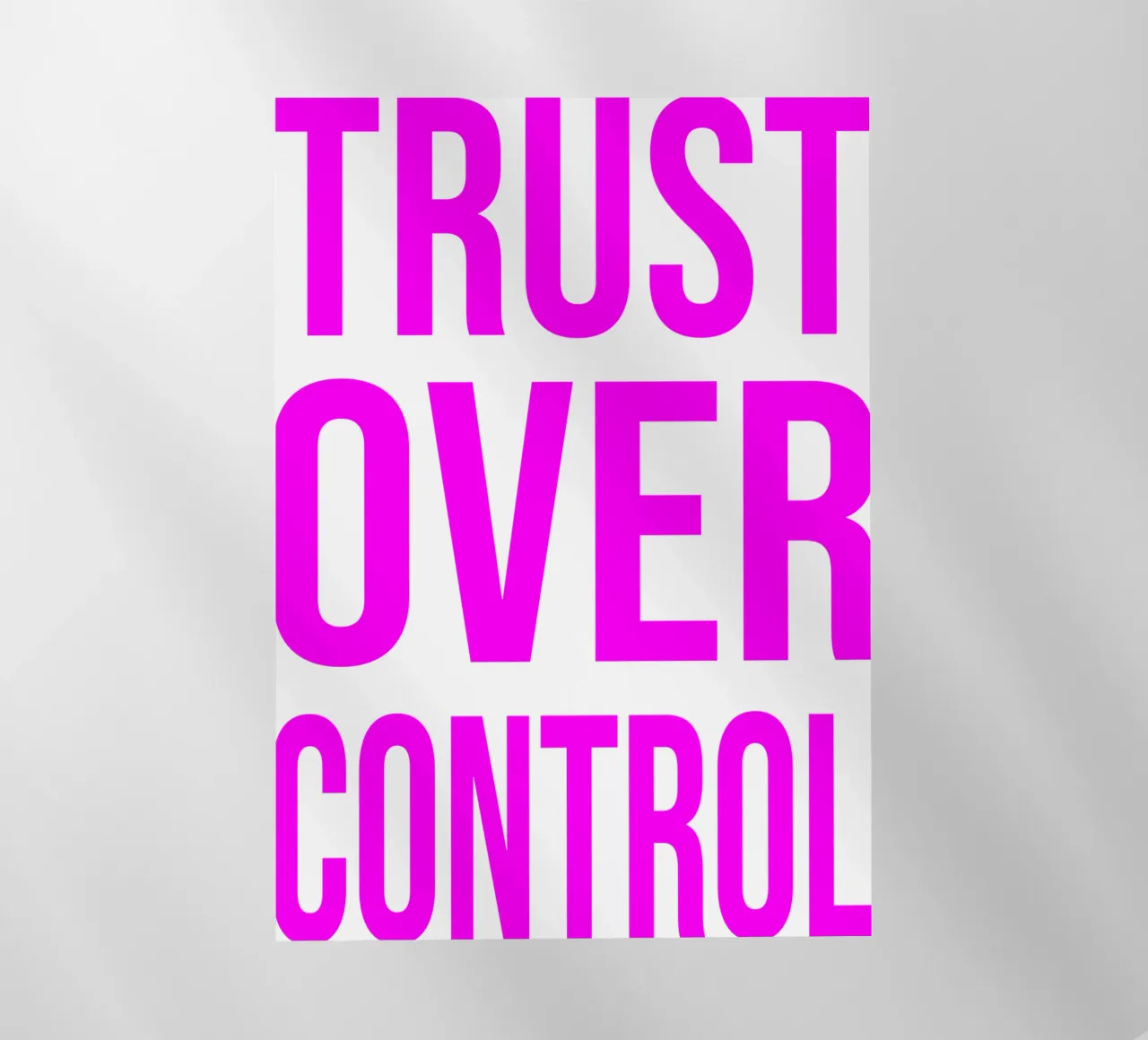 OVER series- bold letters, brave values (5 colors) pellicola backlit da FRICKE DESIGN